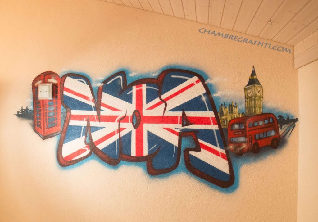 Chambre graffiti Noa Londres