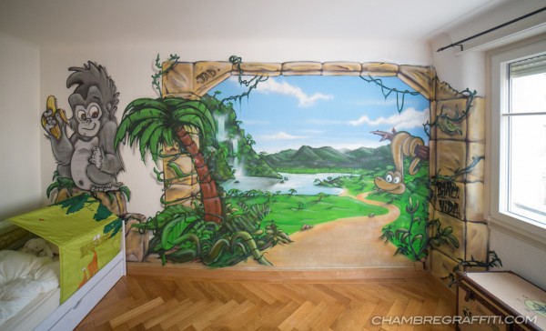 Chambre Graffiti Deco Jungle