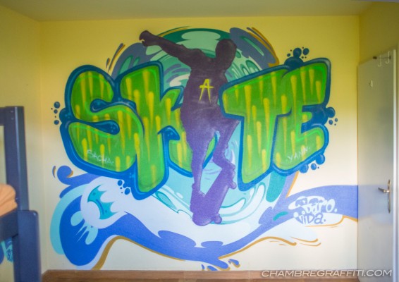 Chambre Skate Graffiti Geneve Decoration