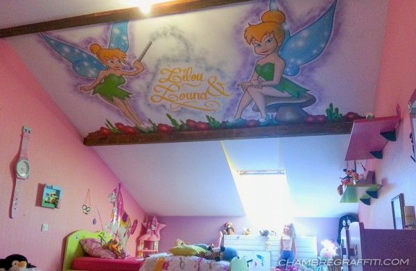 Chambre enfant Graffiti Fée clochette