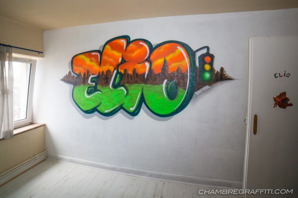Elio Chambre Graffiti interieur