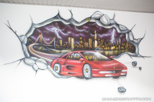 Ferrari-mur-cassee-new-york