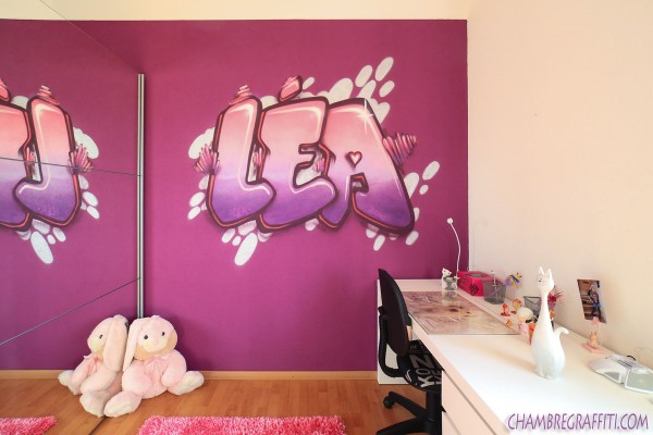 Graffiti Chambre lea suisse coeur