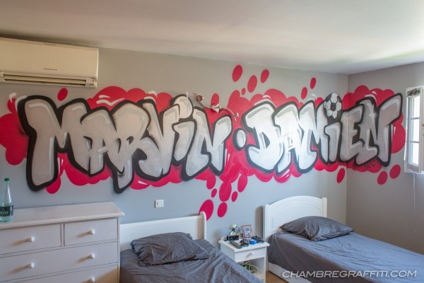 Graffiti idee chambre deco Marvin Damien