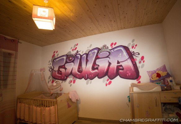 Prenom fille italie Giulia Graffiti deco chambre Suisse