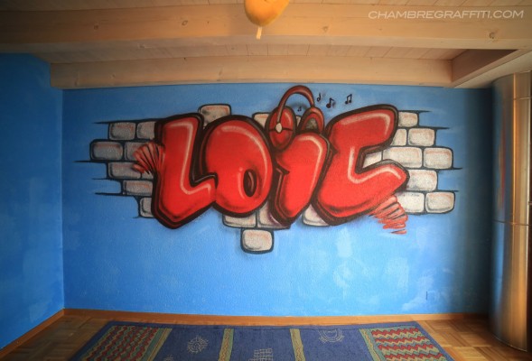 chambre loic graffiti rouge musique fribourg
